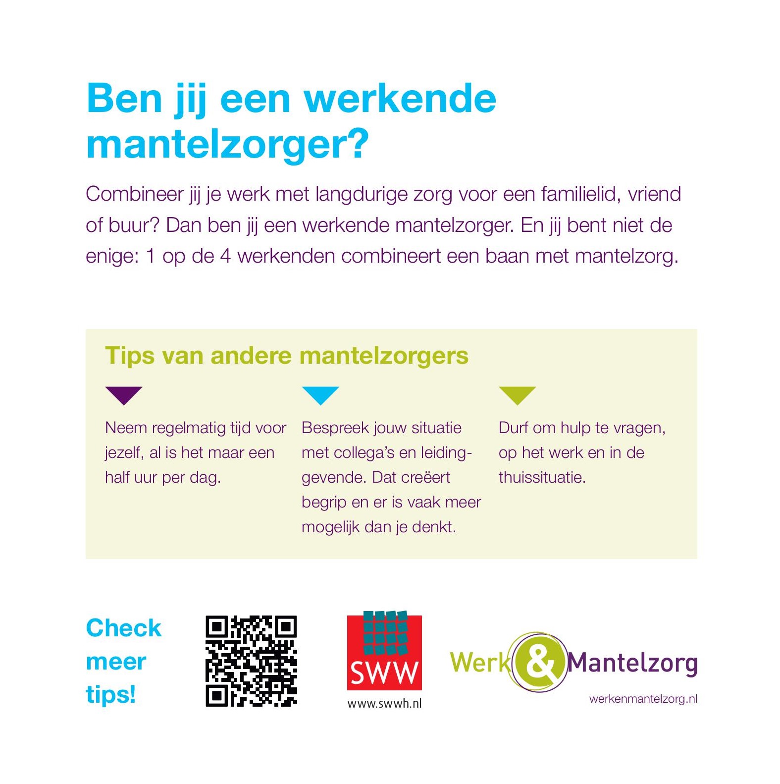 mantelzorg en werk